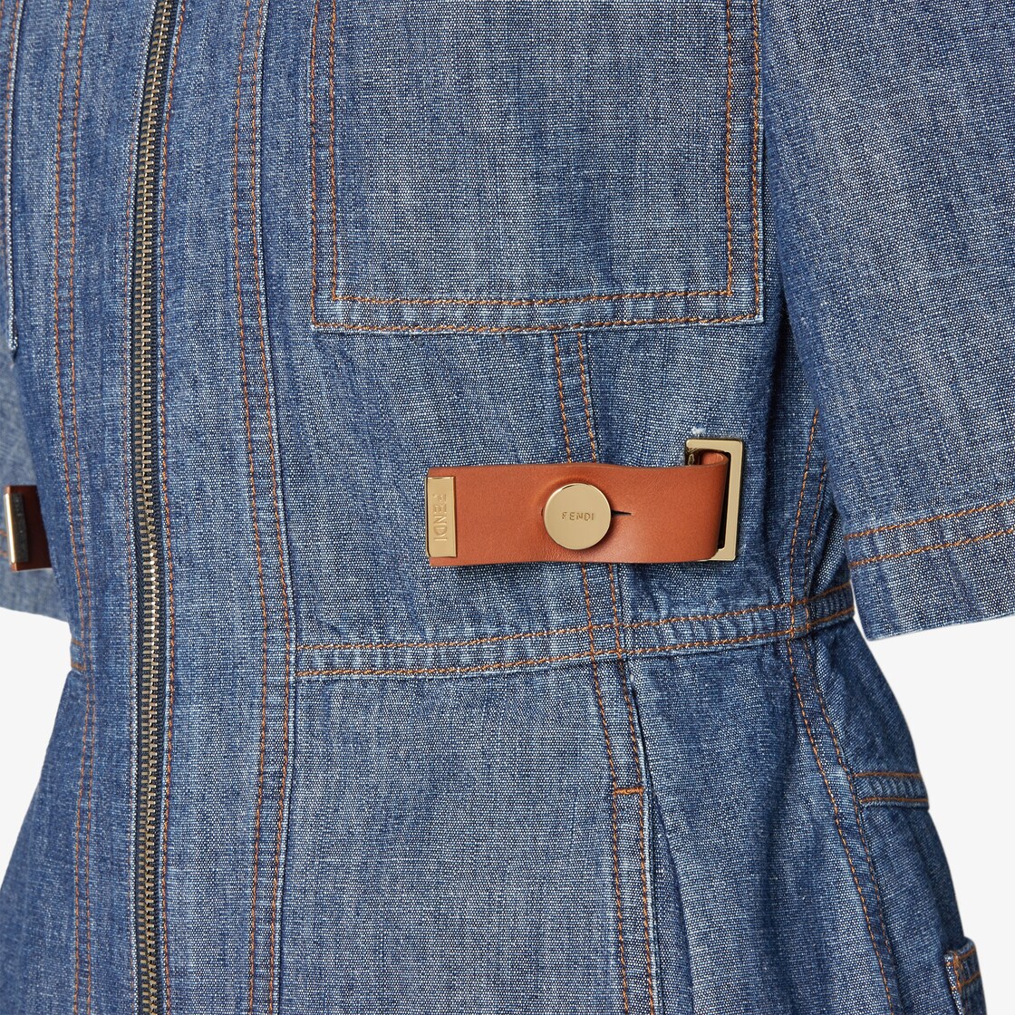 Dress Navy blue chambray dress Blue - Image 3/3