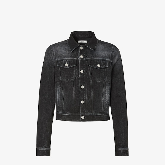 Fendi Short jacket made of black organic cotton denim, a classic