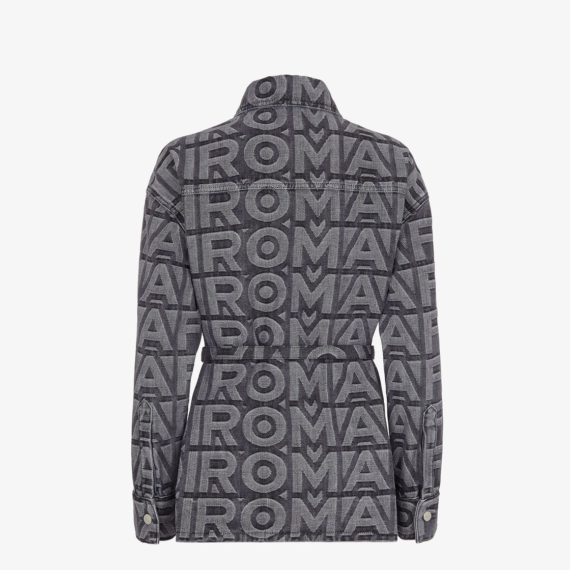 fendi roma胶囊系列黑色牛仔夹克