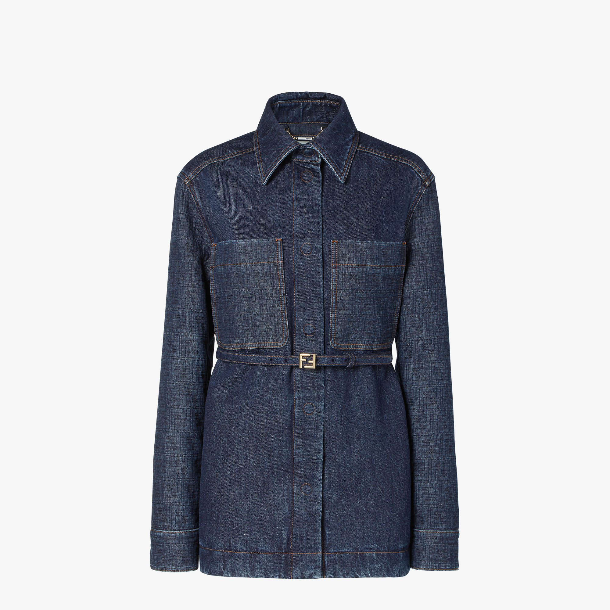 近年モデル　FENDI FF柄 22aw ファーカラーデニムジャケット FLF677AW82F1UKI_01?wid=2000&