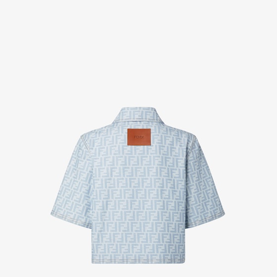 Fendi Cropped jacket with shirt collar and short sleeves | Thumbnail 2