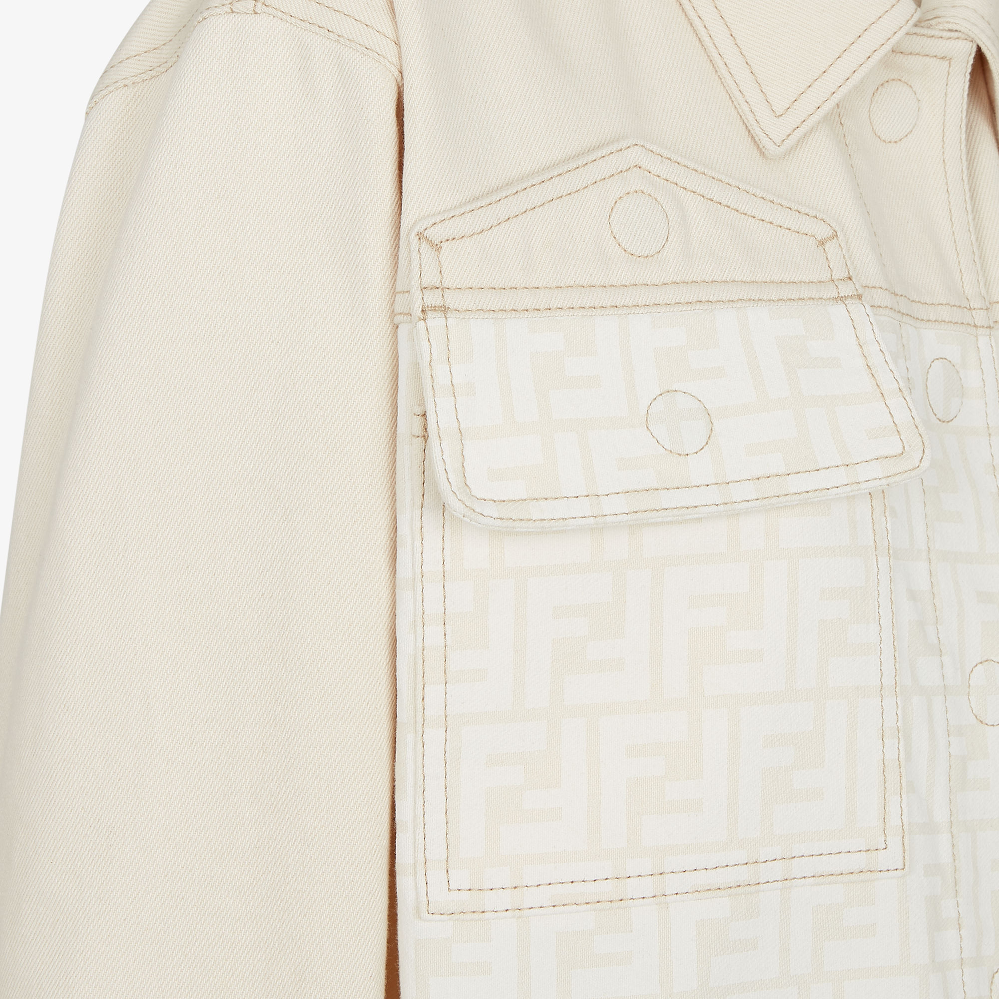 ジャケット FENDI White FF denim jacket FLF810AT1EF08QQ_03?wid=2000&