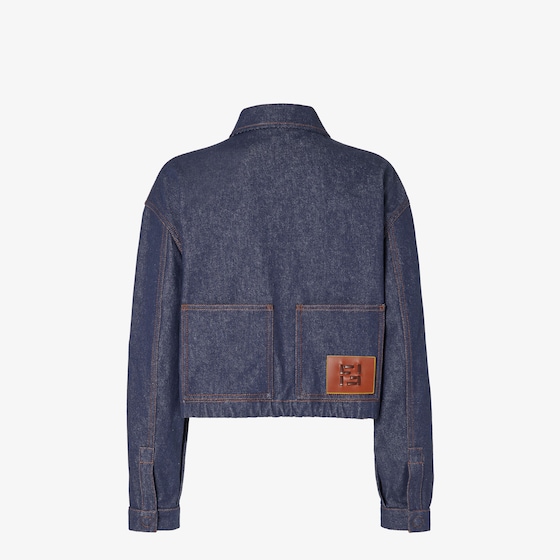 Fendi Cropped jacket with shirt collar and long sleeves | Thumbnail 2
