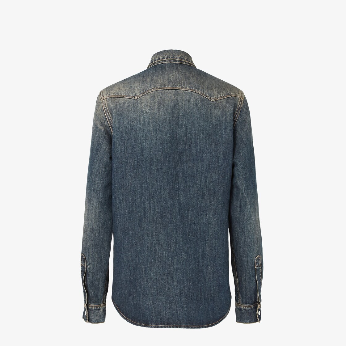 Shirt Blue washed denim shirt Blue - Image 2/4