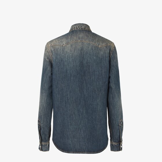 Fendi Western shirt made of blue mid-weight Bananatex® denim | Thumbnail 2