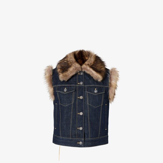 Fendi Gilet In Blue