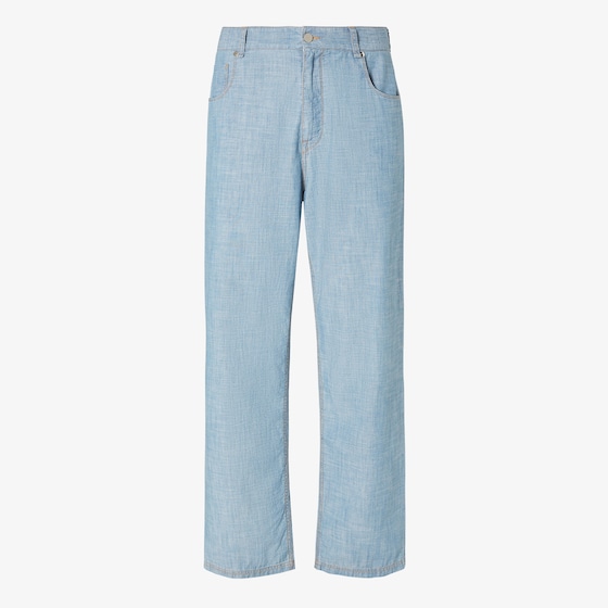 Fendi Straight-cut, regular-fit, five-pocket trousers