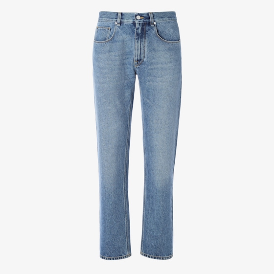 Fendi Slim-fit, straight-cut five-pocket trousers