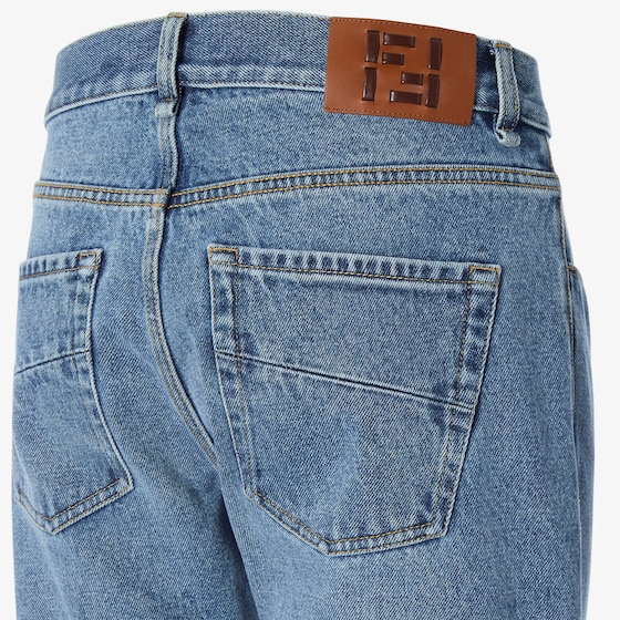 Fendi Slim-fit, straight-cut five-pocket trousers | Thumbnail 3