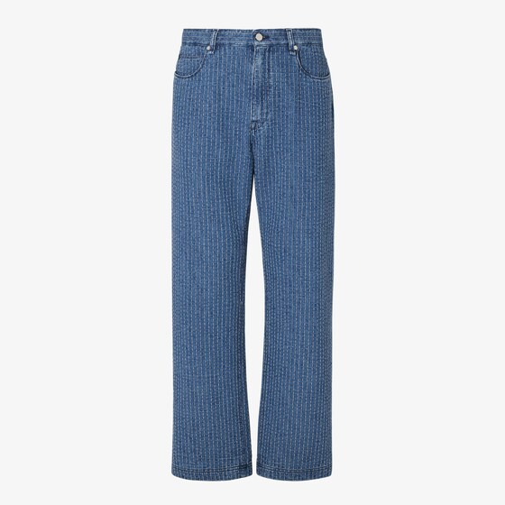 Fendi Long Jeans In Blue
