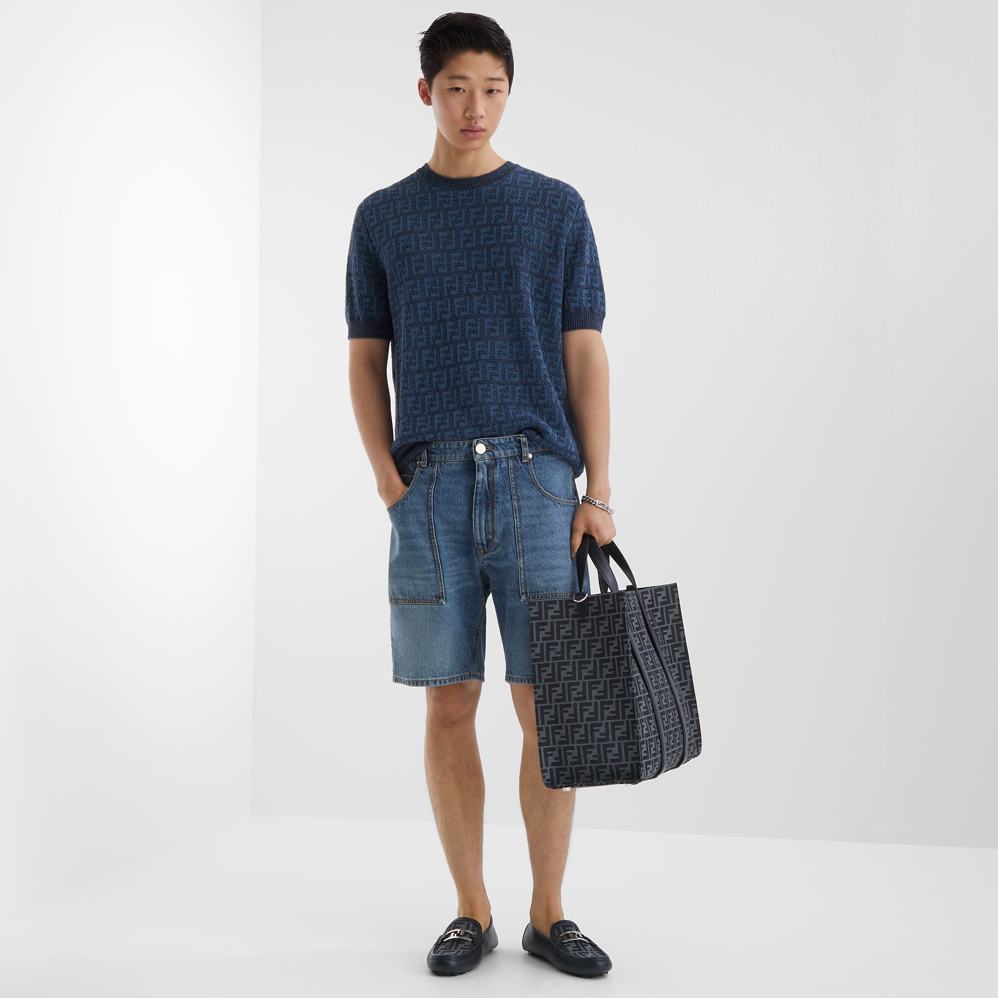 Jeans Shorts Jeans Blue Fendi