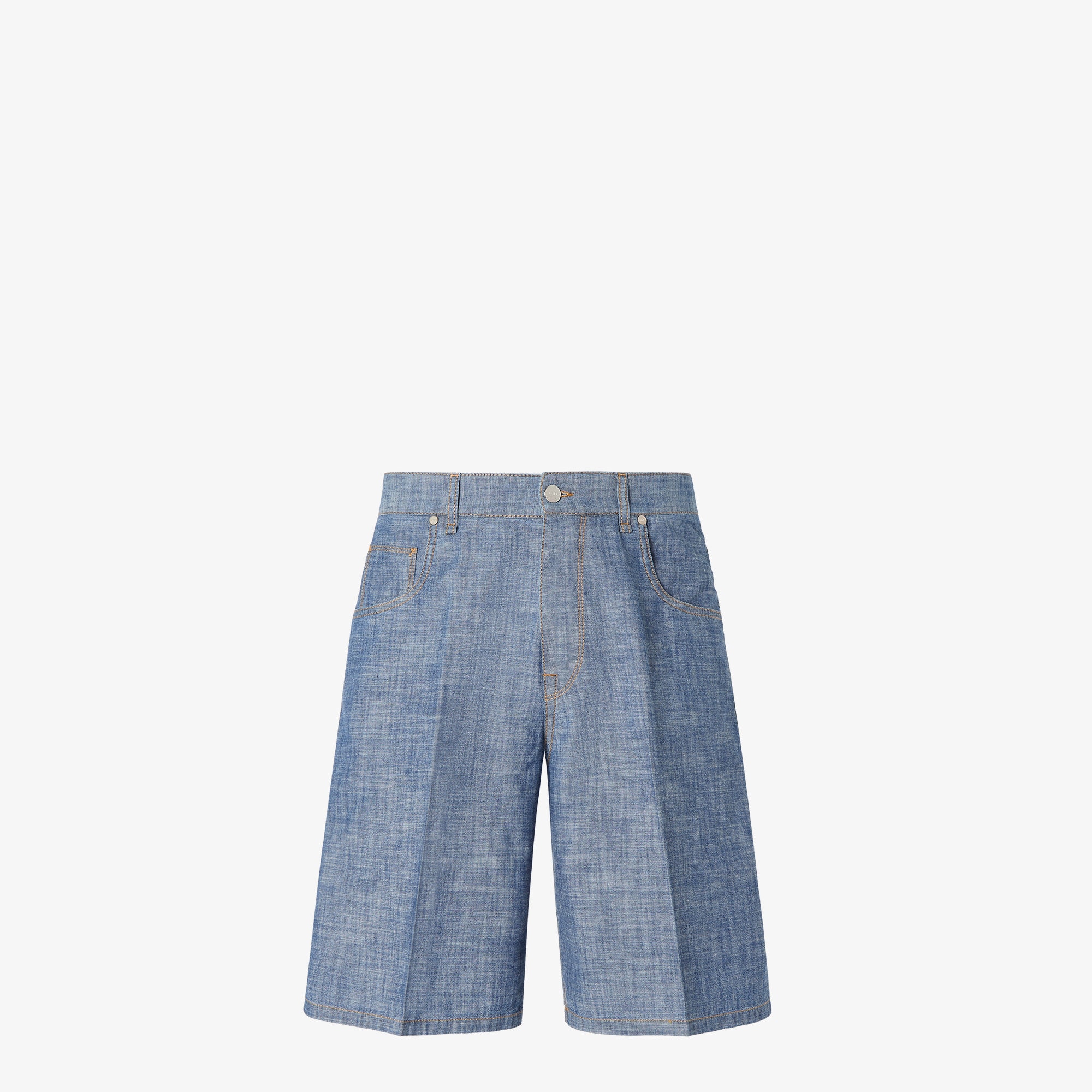 FENDI 21SS デニム バミューダパンツ FLP623 size 38 バミューダパンツ デニム ライトブルー | Fendi