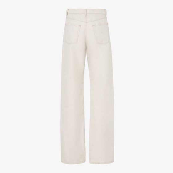 Fendi Regular-fit 5-pocket trousers, made from Selleria denim | Thumbnail 2