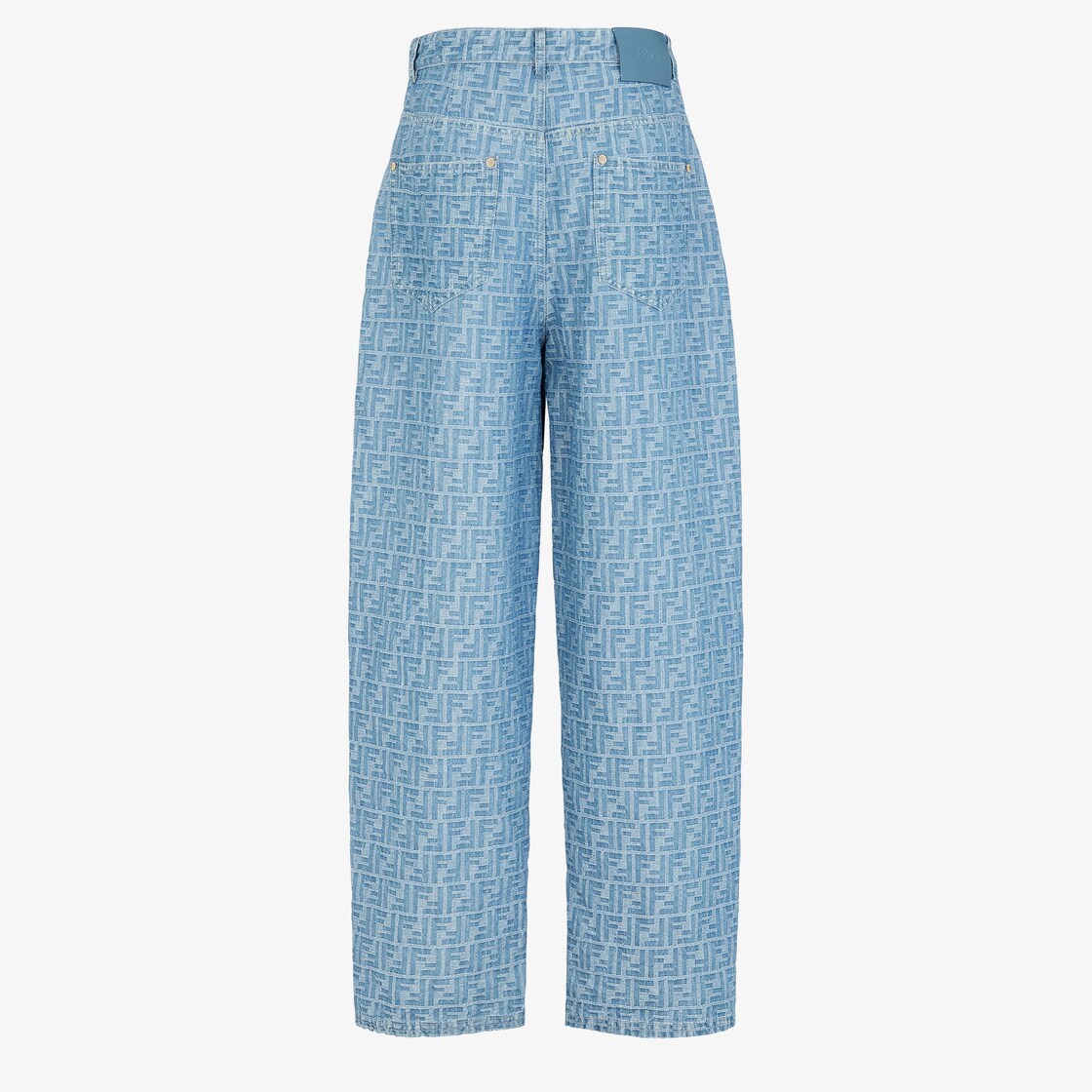 Long Jeans Light blue FF denim trousers Light blue - Image 3/5