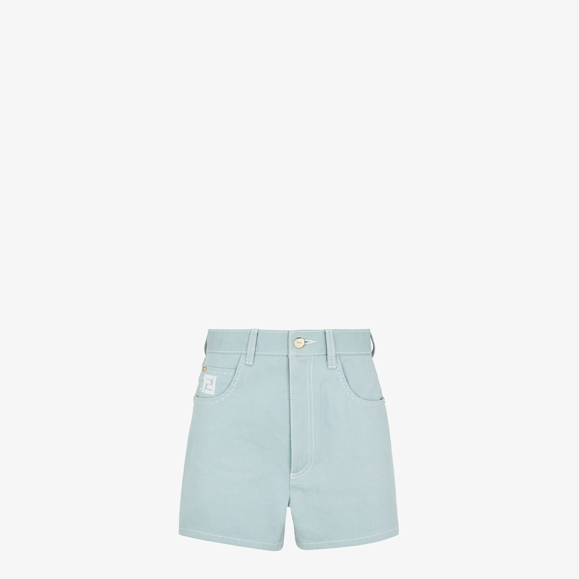 blue fendi shorts