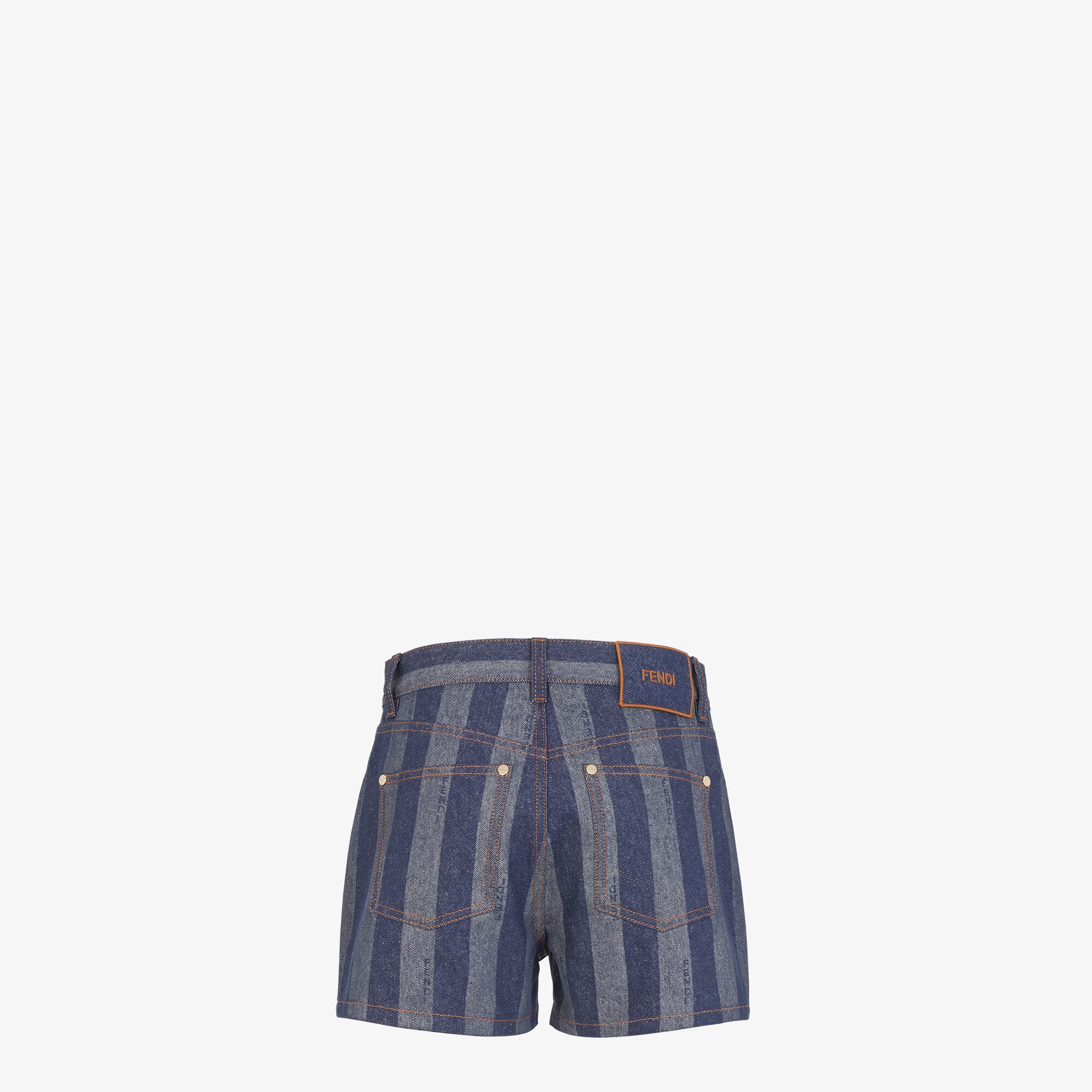 Short Jeans Blue Pequin denim short pants Fendi