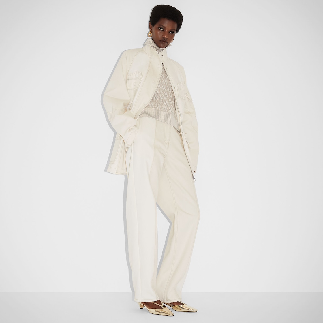 Long Jeans Jeans White | Fendi Long Jeans Jeans White | Fendi