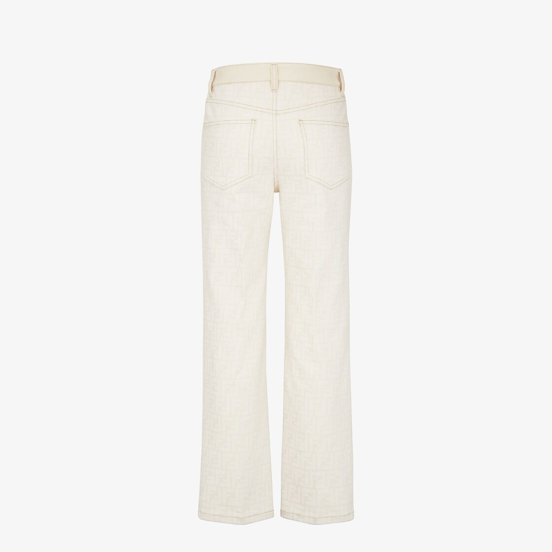 Long Jeans White FF denim trousers White - Image 3/5