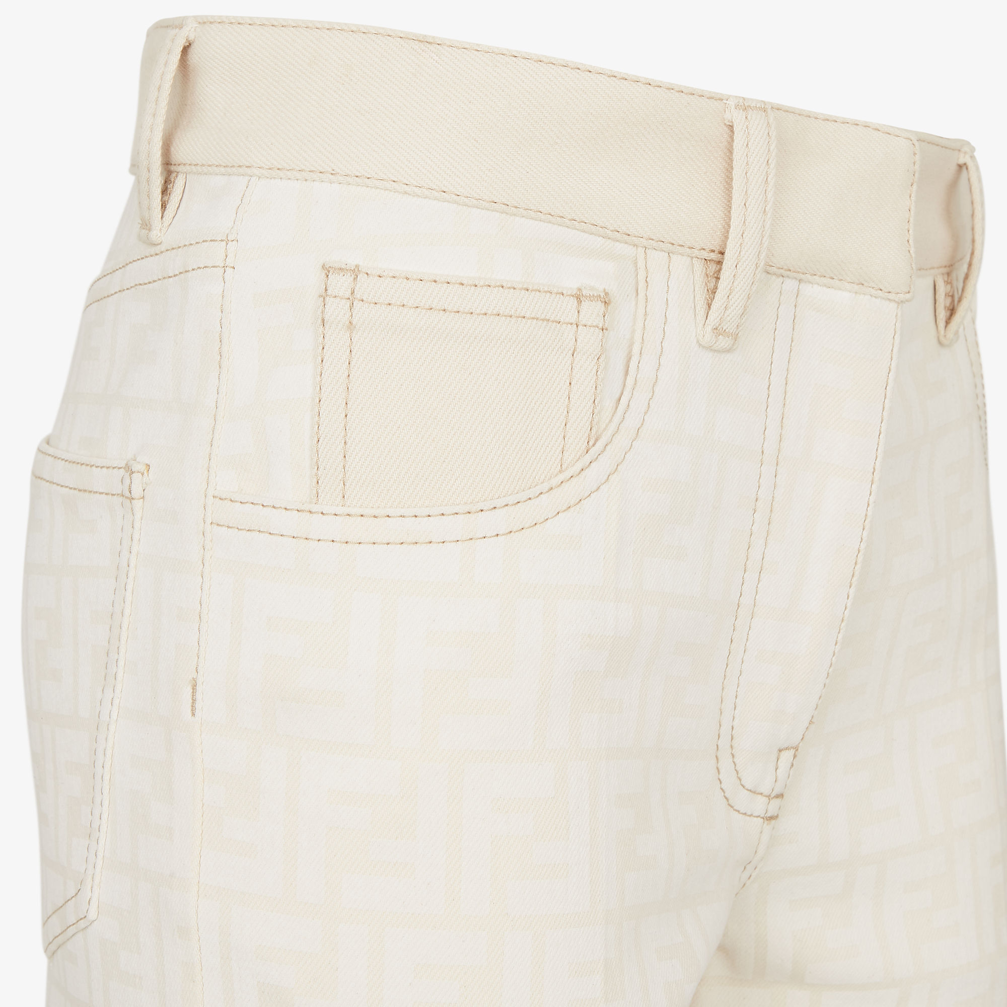 デニム・ジーパン FENDI Woman Jeans White FLP855AT21 F08QQ Long Jeans Jeans White | Fendi