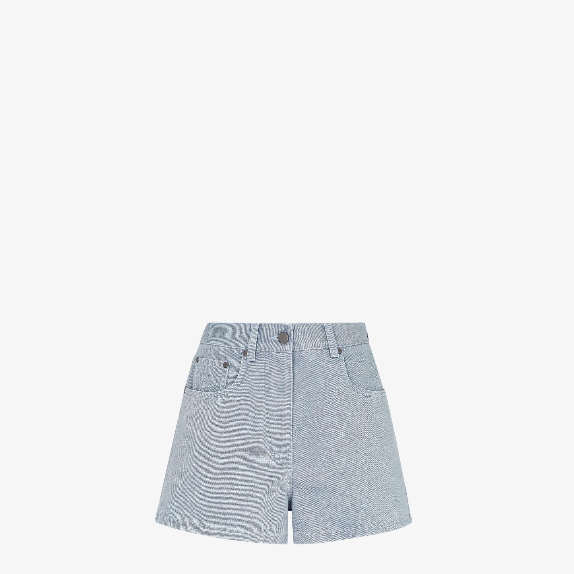 ショートパンツ FENDI FF blue chambray denim shorts FENDI | Blue Women's Denim Shorts | YOOX