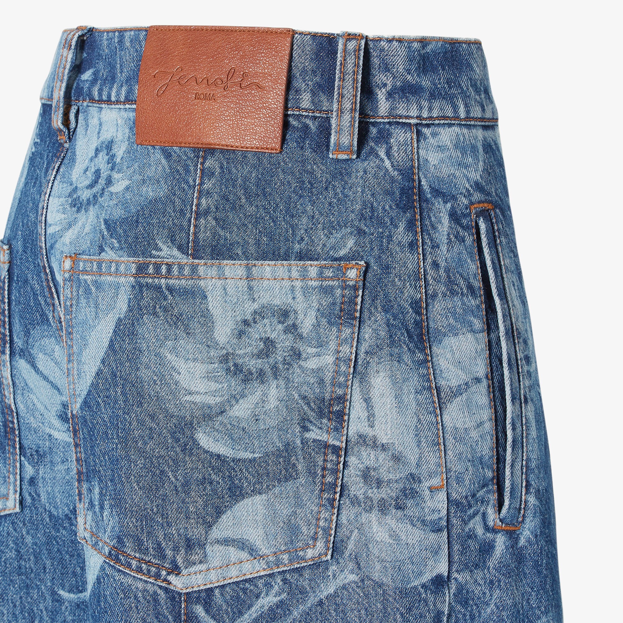 ★FENDI★ フェンディ 'Go-To' jeans DENIM PANTS FLP863ASMB Long Jeans Denim Blue | Fendi