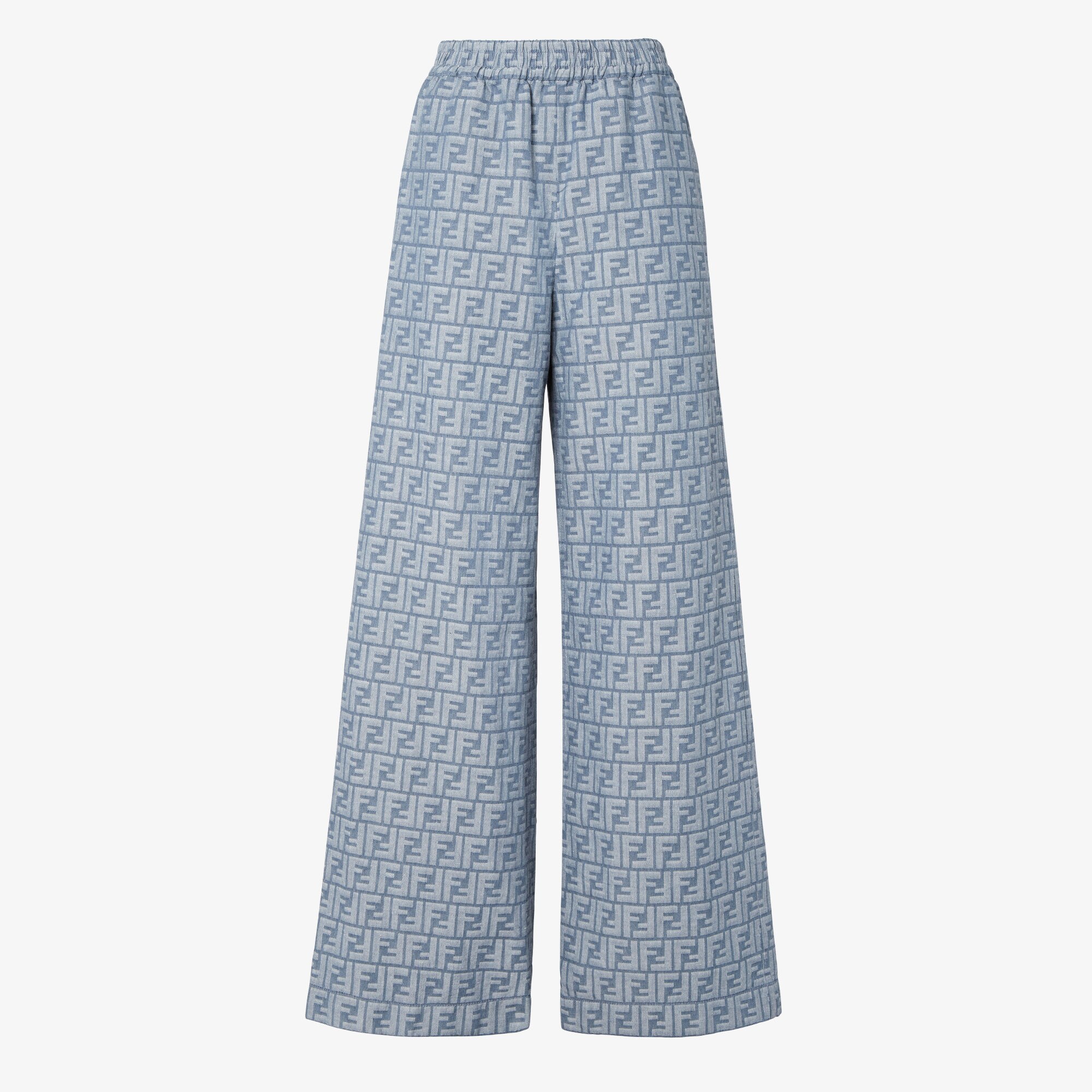 パンツ FENDI Women Straight Pants FR6494AUQM F1SAT BLUE FENDI straight-leg Jeans | Neutrals | FARFETCH