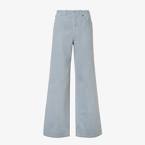 Fendi Long Jeans In Blue