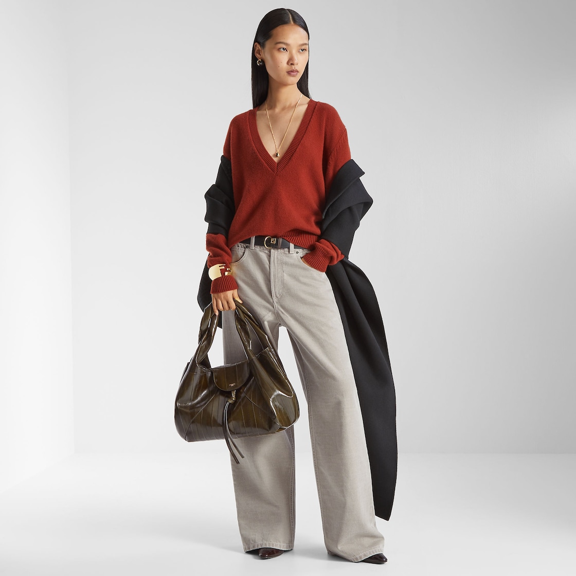 Long Jeans Denim Brown - Image 4/4