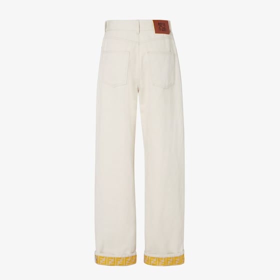 Fendi High-waisted five-pocket trousers with a wide, straight leg | Thumbnail 2