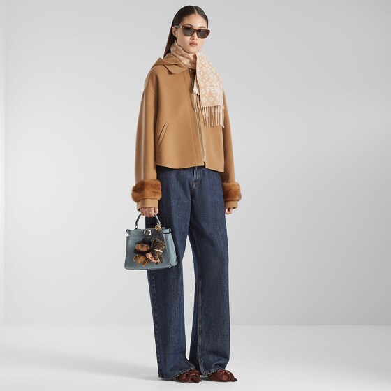 Fendi High-waisted five-pocket trousers with a wide, straight leg | Thumbnail 5