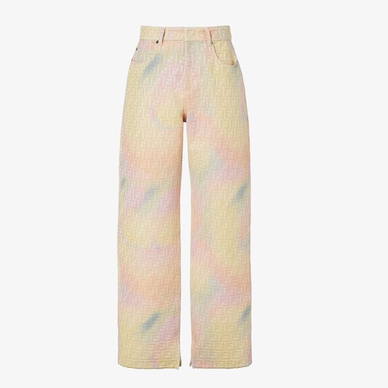 Fendi Fantastic  Future Long Jeans In Multi