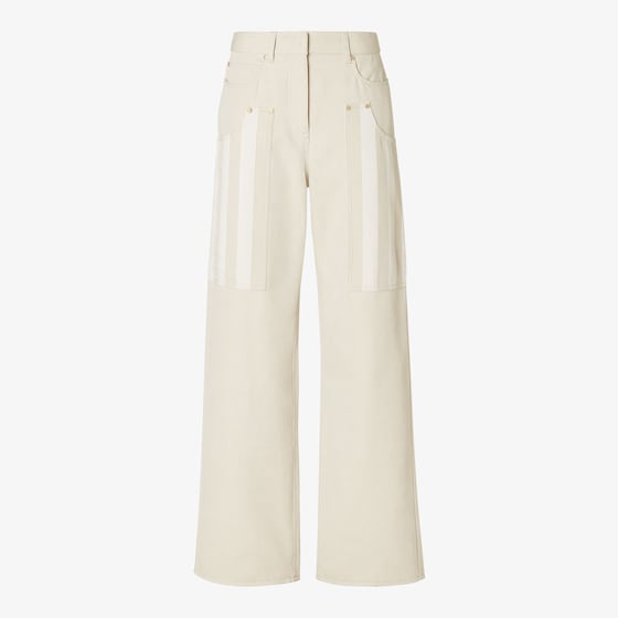 Fendi Long Jeans In Neutral