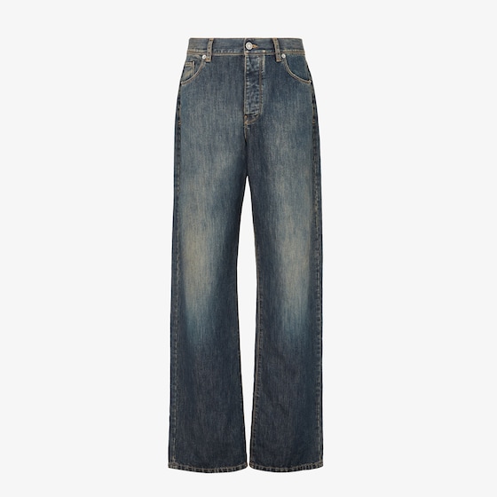 Fendi Long Jeans In Blue