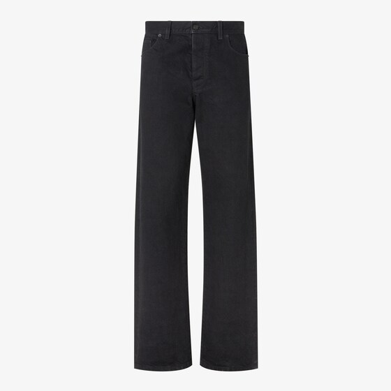 Fendi Long Jeans In Black