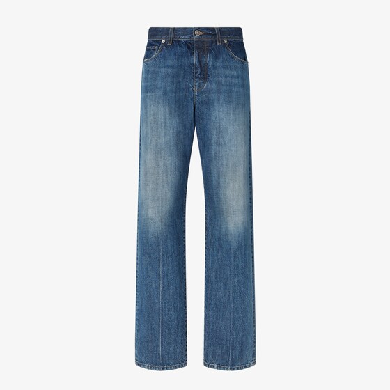 Fendi Long Jeans In Blue