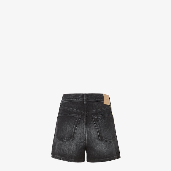 Fendi Slim-fit 5-pocket shorts made from black organic cotton | Thumbnail 2