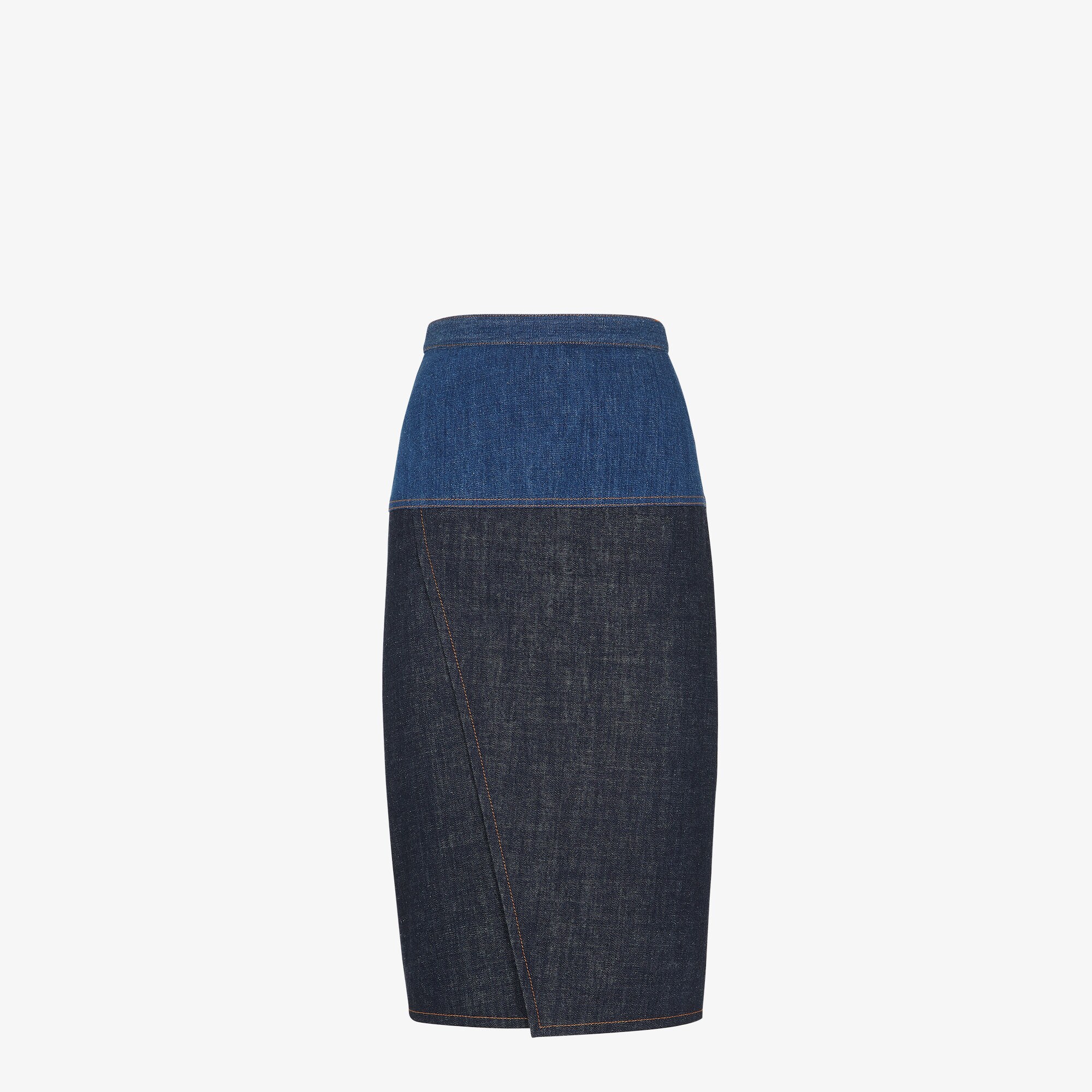 Jeans SkirtBlue two tone denim skirt