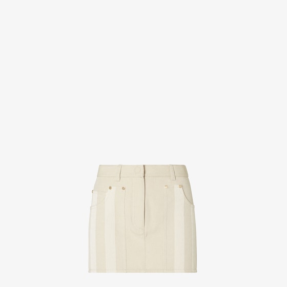 Fendi Jeans Skirt In Pink