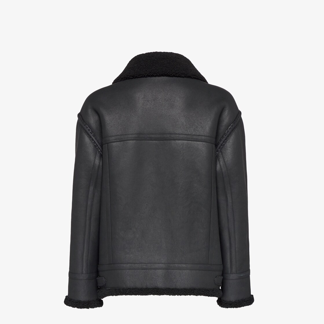 FF Embossed Bomber Jacket in Black - Fendi Kids