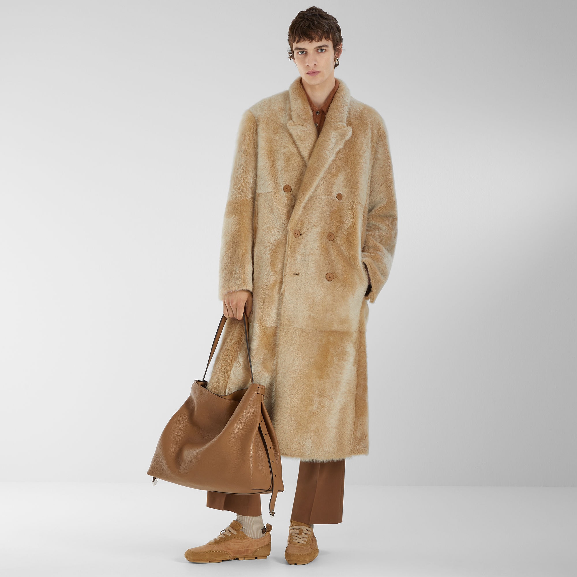 ジャケット・アウター vintage FENDI wool silk long coat vintage FENDI wool silk long coat