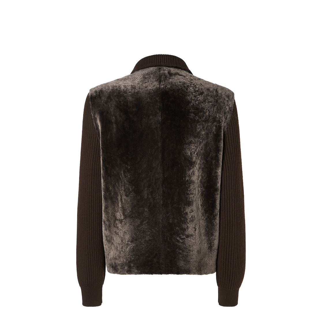 Blouson Brown wool and shearling blouson Brown - Image 2/4
