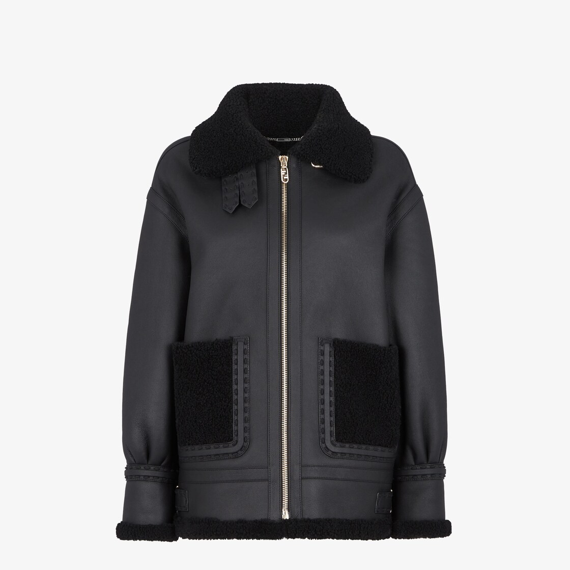 JacketBlack shearling jacket