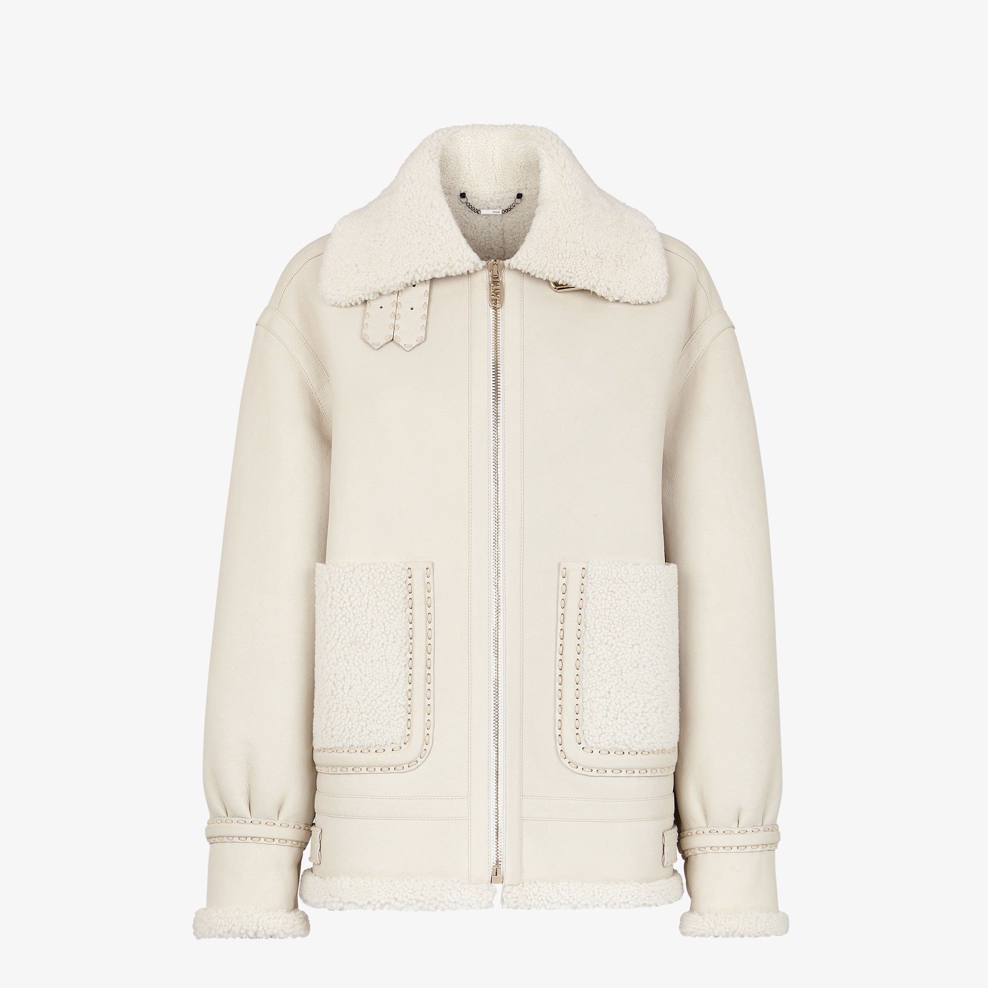ジャケット ファー ホワイト | Fendi ジャケット ファー ホワイト | Fendi