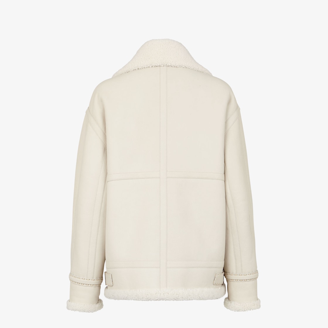 Jacket White shearling jacket White - Image 2/3