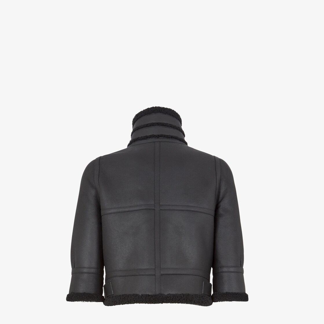 Bomber jacket Leather Black - Image 2/3