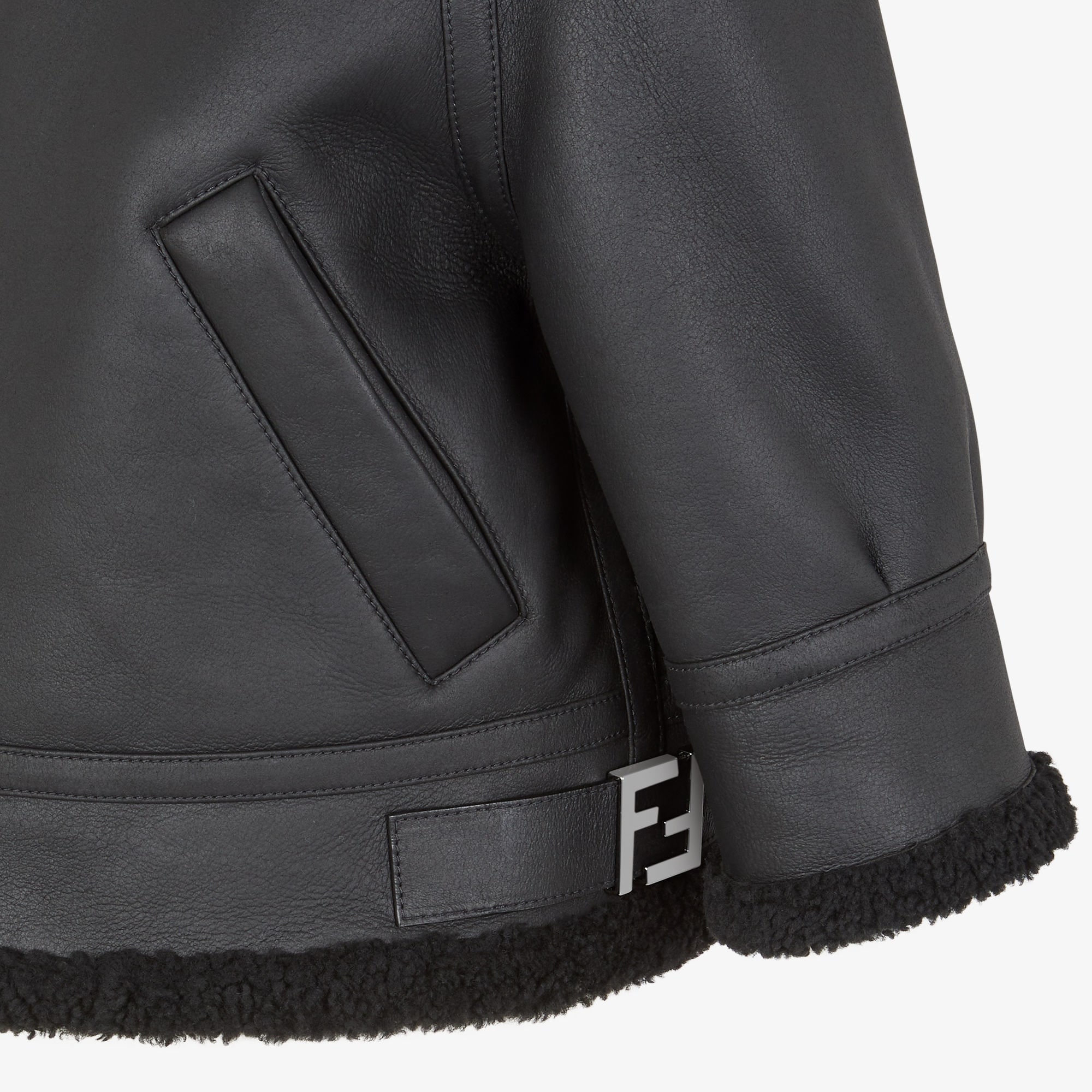 ボンバージャケット レザー ブラック | Fendi ボンバージャケット レザー ブラック | Fendi