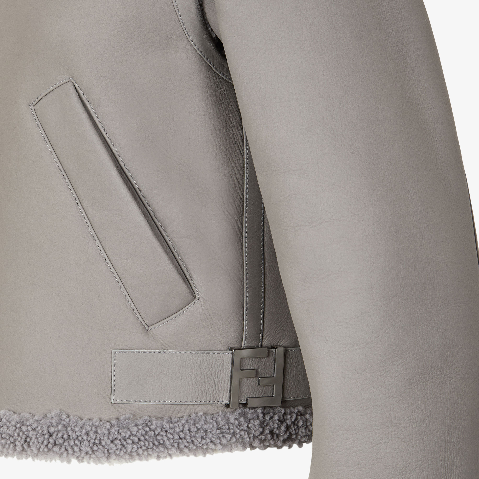 ジャケット レザー グレー | Fendi
