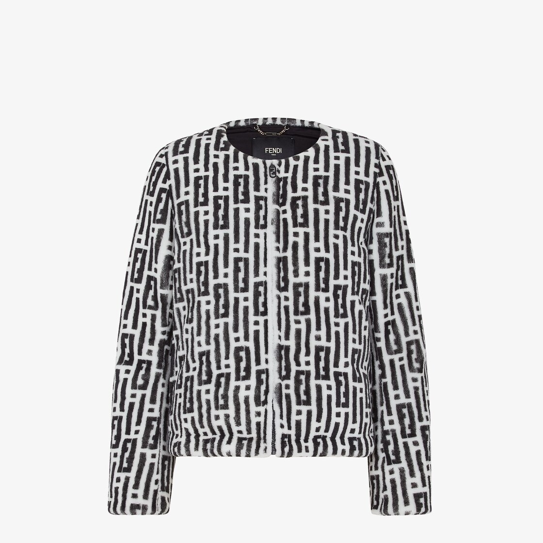 Fendi black and white jacket hot sale