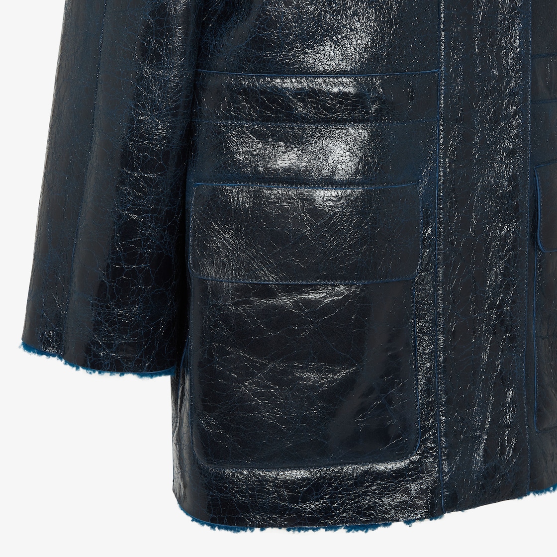 Blouson Fur Blue - Image 3/3