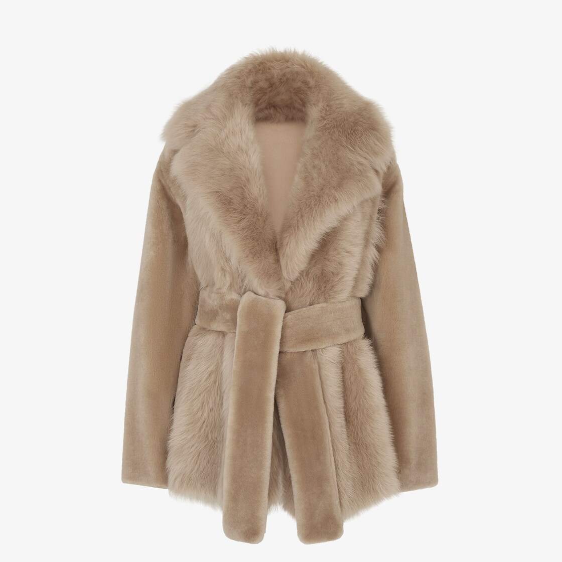 Fendi beige sheepskin jacket on sale